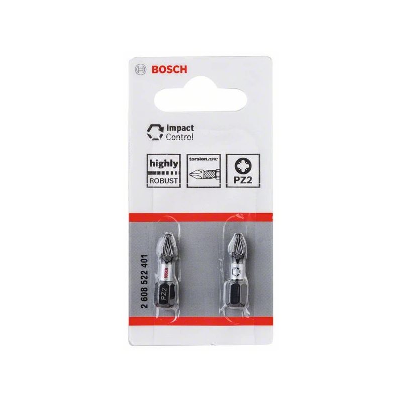 Twist uzgalis Bosch 2608522401. PZ2. 25 mm. 2 gab.